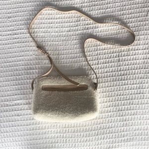 Universal Thread cream Sherpa crossbody bag